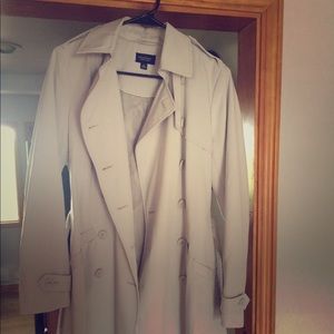 Adorable Light Gray Trench Coat